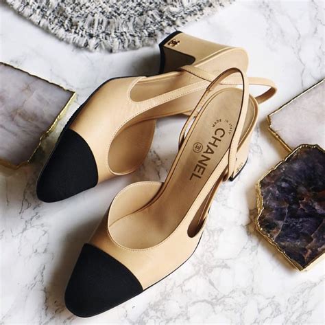 chanel schuhe slingback|vintage chanel slingback heels.